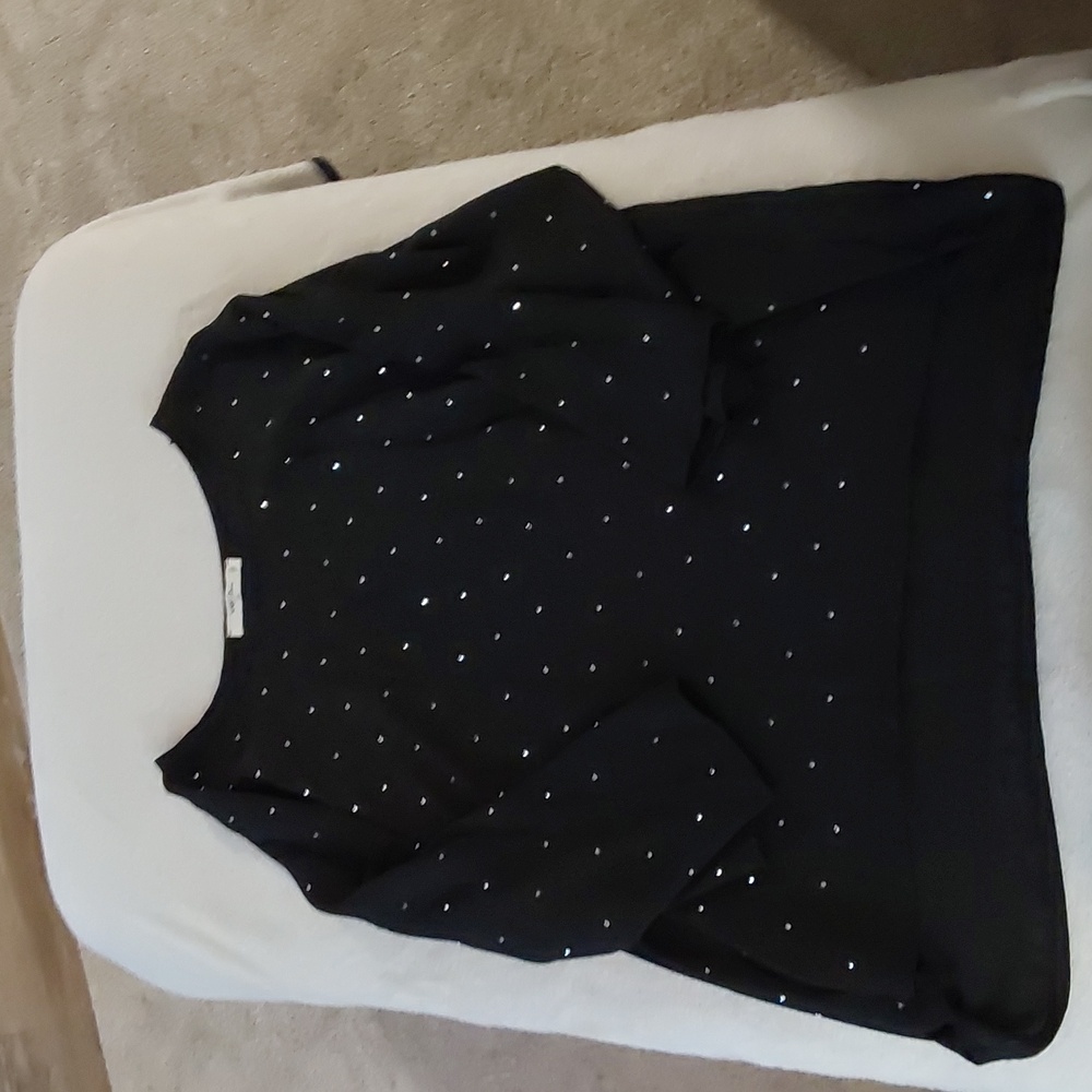 💫Black Sheer Short With Glitter